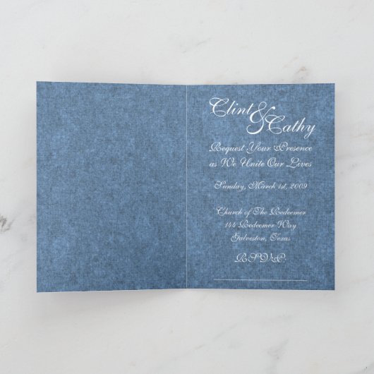 Kaarten van de Uitnodiging van het Huwelijk van (Binnen)