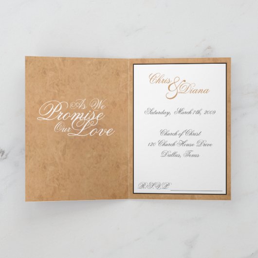 KAARTEN van de Uitnodiging van het Huwelijk van (Binnen)