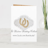 KAARTEN van de Uitnodiging van het Huwelijk van (Achterkant)