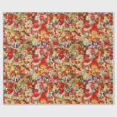  Kaarten van de Valentijnsdag Rood hart Cadeaupapier (Vlak)