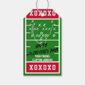 Kaarten van de Valentijnsdag van het Football Cadeaulabel (Achterkant)