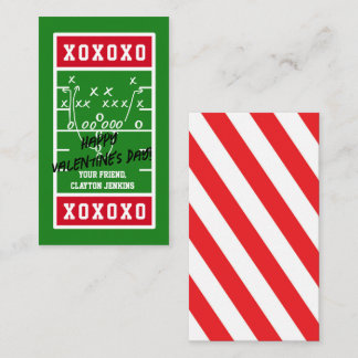Kaarten van de Valentijnsdag van het Football Notitiekaartje