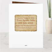 Kaarten van de Verjaardag van het Honkbal van het (Achterkant)