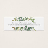 Kaarten van de website Eucalyptus Grove Wedding Mini Visitekaartjes (Voorkant)
