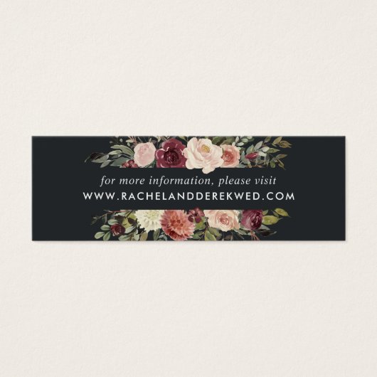 Kaarten van de website Moonlight Garden Wedding |  Mini Visitekaartjes (Voorkant)
