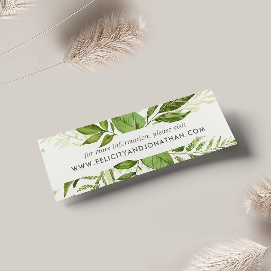 Kaarten van de website Wild Meadow Wedding | Mini Mini Visitekaartjes