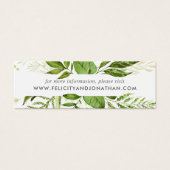 Kaarten van de website Wild Meadow Wedding | Mini Visitekaartjes (Voorkant)