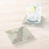 Kaarten van Deuren County, Sturgeon Bay en Jenny Glazen Onderzetter (Schuin)