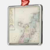 Kaarten van Deuren County, Sturgeon Bay en Jenny Metalen Ornament (Links)