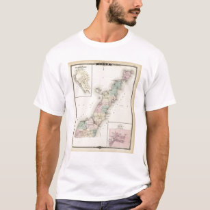 Kaarten van Deuren County, Sturgeon Bay en Jenny T-shirt