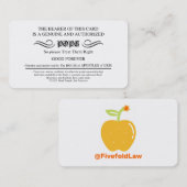 Kaarten van Discordian Pope Visitekaartje (Voorkant / Achterkant)