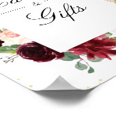 Kaarten van Floral-Bourgogne en marinesymbool Poster (Hoek)