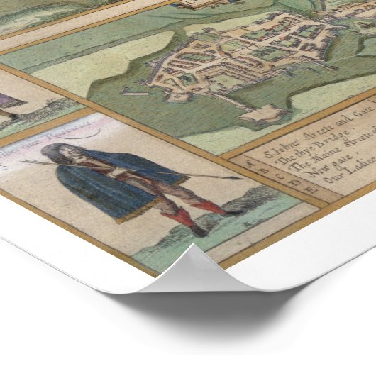 Kaarten van Galway, Dublin, Limerick en Cork uit Poster (Hoek)