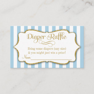 Kaarten van het Baby shower van de blauwe goudluis
