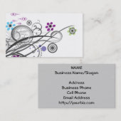 Kaarten van het Bedrijfs profiel van de cirkels va Visitekaartje (Voorkant / Achterkant)