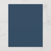 Kaarten van het Burgundy Peony Dusty Blue Navy Wed (Achterkant)
