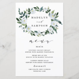 Kaarten van het Elegant Dusty Blue Floral Wedding