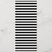 Kaarten van het Fuchsia Floral Black Stripes Weddi (Achterkant)