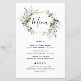 Kaarten van het Geometrische Greenery Modern Gold 