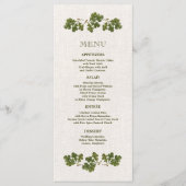 Kaarten van het groene beige  eik-oprolmenu (Voorkant)