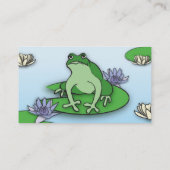 Kaarten van het kikkervisprofiel visitekaartje (Achterkant)