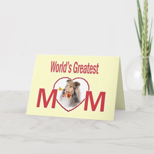 Kaarten van het Mamma van de Wereld van de collie (Voorkant)
