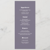 Kaarten van het menu Aangepast menu Floral schild (Achterkant)