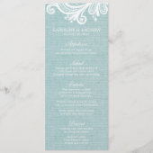 Kaarten van het Menu Brekwonden en Lace Wedding (Voorkant)