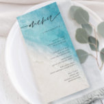 Kaarten van het Menu Kuststrand Beach Summer Ocean<br><div class="desc">Summer Elegant Coastal Beach Wedding Menu Cards Minimalist Weduwmenu Cards | Modern menu,  Weddenrenmenu,  Rustic Let's Eat Wedding Dinner and Drink Menu,  Simple Calligraphy Rustic Wedding Menus Wedding Menus,  Rustic Wedding Menu,  Wedding Menu,  Wedding Table Menu</div>