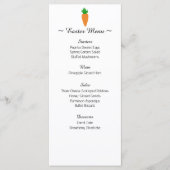 Kaarten van het menu Paasmenu (Voorkant)