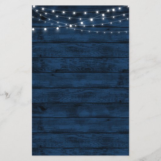 Kaarten van het menu Rustige Navy Blue Burgundy Bl (Achterkant)