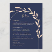 Kaarten van het minimalistische menu van het Band  (Voorkant)