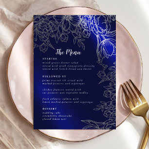 Kaarten van het moderne Elegant Wedding Menu