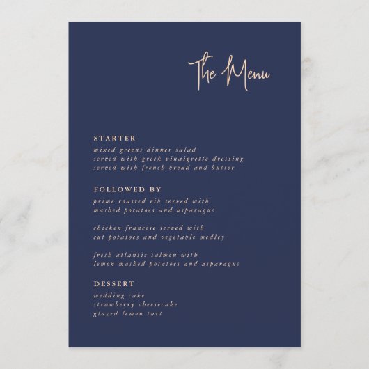 Kaarten van het moderne Minimalistische Menu van d (Voorkant)