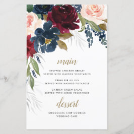 Kaarten van het Navy Blue Burgundy Blush Pink Wedd