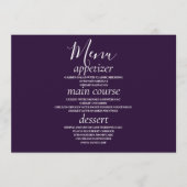 Kaarten van het Paarse Moderne Grieks Wedingstabel (Voorkant)