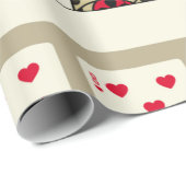 Kaarten van het pak van het Geest in  stijl spelen Cadeaupapier (Rol Hoek)