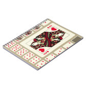 Kaarten van het pak van het Geest in  stijl spelen Notitieboek (Linkerzijde)