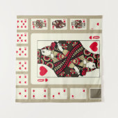 Kaarten van het pak van het Geest in stijl spelen Wandkleed (Voorkant (horizontaal))