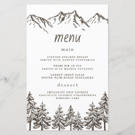 Kaarten van het Rustic Mountain Elegant Pine Weddi