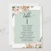 Kaarten van het Sage- en Roze Zitplan met gastname (Voorkant)