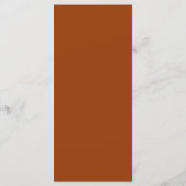 Kaarten van het Terracotta Wedding Menu (Achterkant)