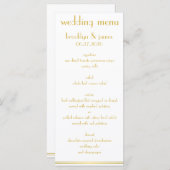 Kaarten van het White and Golden Great Gatsby Wedd (Voorkant / Achterkant)