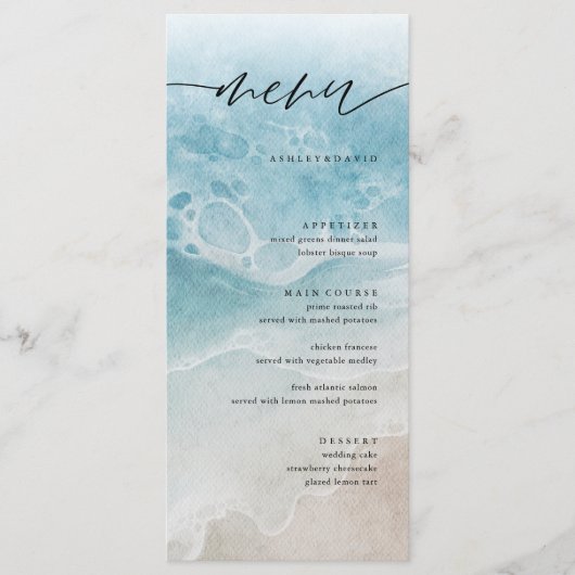 Kaarten van het zomerreces Elegant Coastal Beach W (Voorkant)