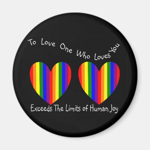 Kaarten van homoseksuele en lesbische Valentijn en Magneet