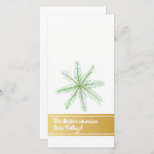 Kaarten van Minimalistic van Kerstmis de Gouden (Voorkant / Achterkant)