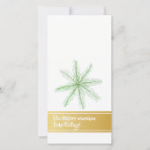 Kaarten van Minimalistic van Kerstmis de Gouden (Voorkant)