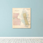 Kaarten van New Auburn, Minnesota Canvas Afdruk (Insitu (Houten vloer))