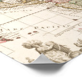 Kaarten van Noord- en Zuid-Amerika (1680-1742) Poster (Hoek)