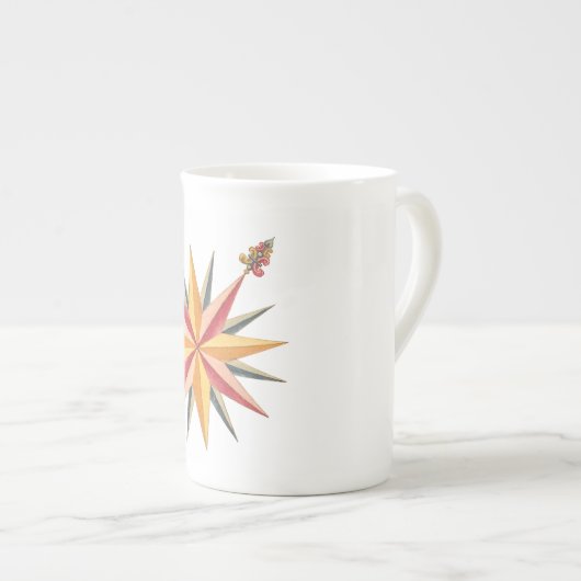 kaarten van noorwegen - trondheim 1761 porselein kop (Voorkant rechts)